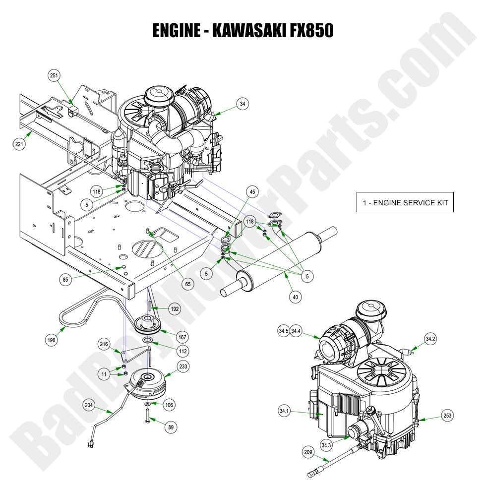 2023 Rogue Engine - 852cc Kawasaki FX850